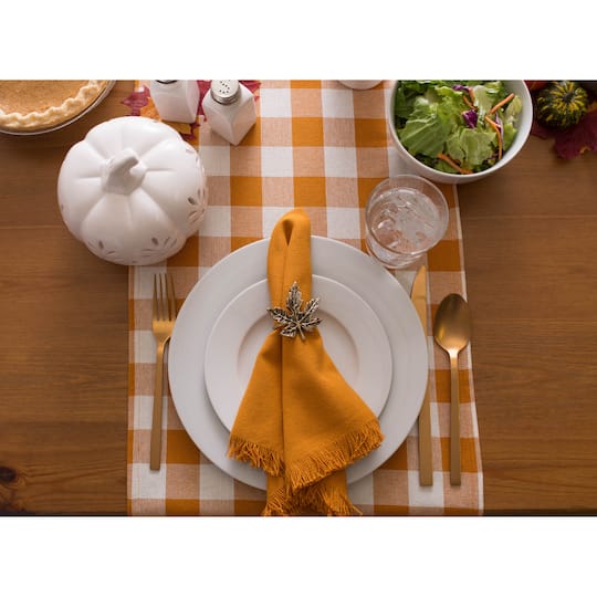 DII® Gold Maple Leaf Napkin Rings, 6ct.